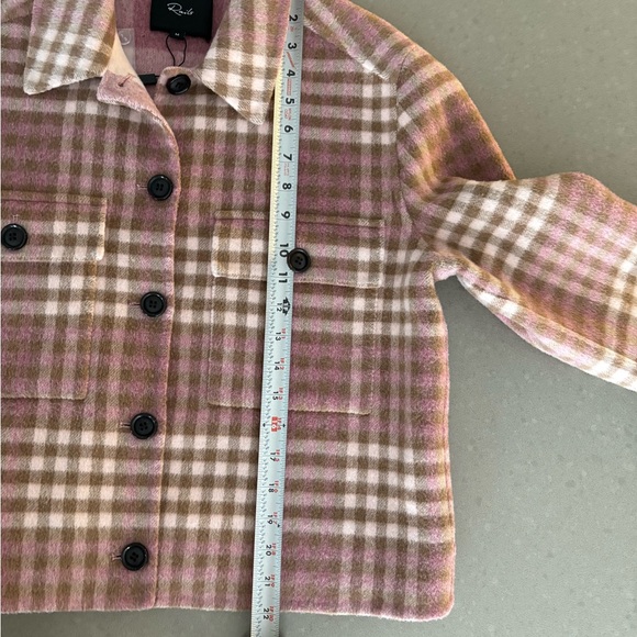 NEW Rails Steffi wool plaid coat jacket size M - Picture 7 of 7